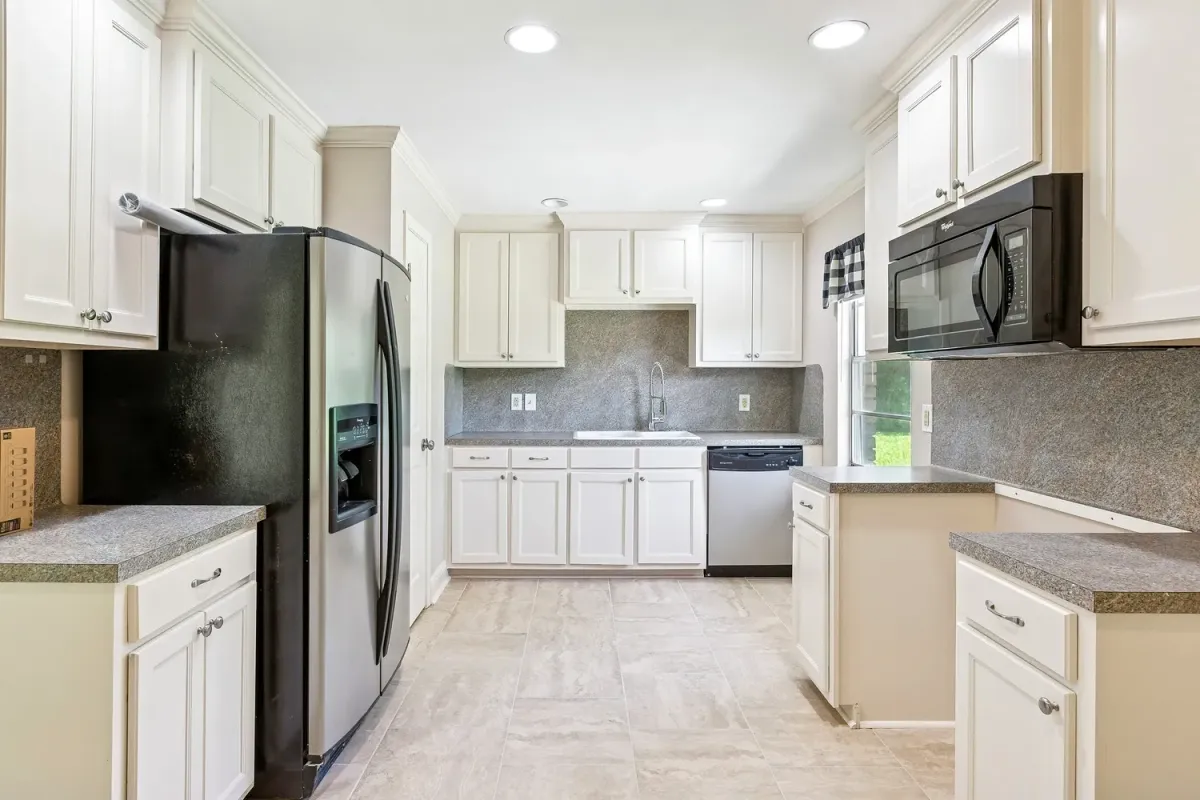 Bright white-cabinet kitchen